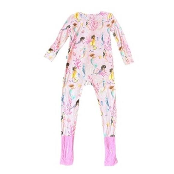 Posh Peanut 3T Disney Little Mermaid Dancing Beneath the Waves Convertible PJ's - Picture 8 of 9